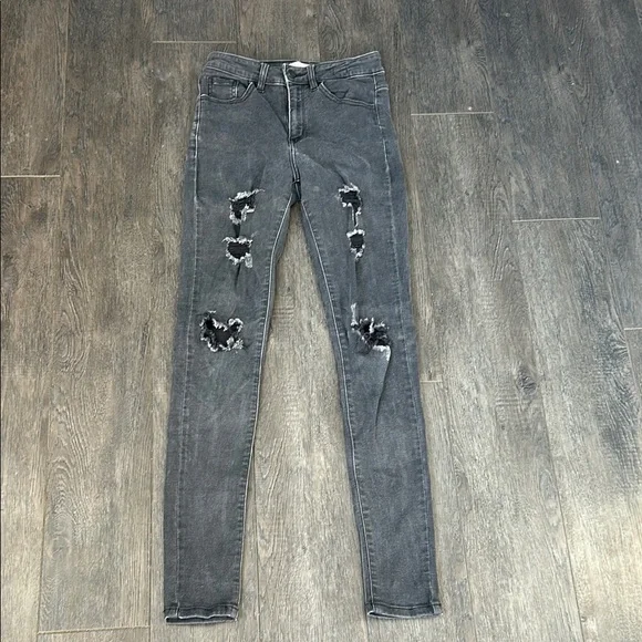 Distressed Kancan high-rise skinny jeans - Picture 1 of 5